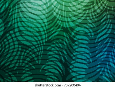 Light Green vector abstract doodle texture. Doodles on blurred abstract background with gradient. Hand painted design for web, leaflet, textile.
