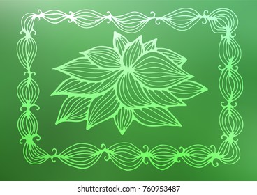 Light Green vector abstract doodle pattern. Brand-new colored illustration in blurry style with doodles. The elegant pattern can be used as a part of a brand book.