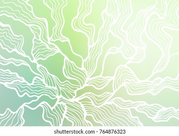 Light Green vector abstract doodle pattern. A completely new color illustration in doodle style. The template can be used as a background for cell phones.