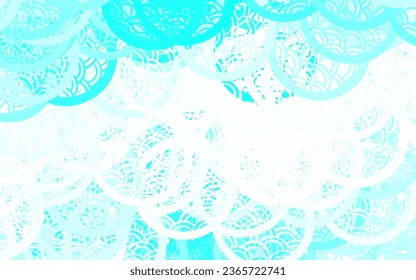 Light Green vector Abstract illustration with colored bubbles in nature style. Modern abstract illustration with colorful water drops. Base for booklets, leaflets