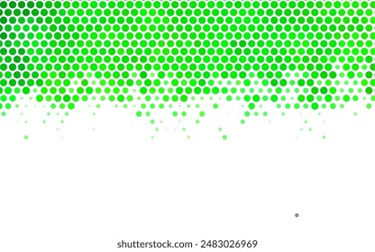 Ilustración Abstractas de Vector verde claro con burbujas de colores en estilo natural. Diseño decorativo borroso en estilo abstracto con burbujas. Diseño simple para su Sitio web.