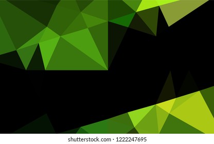 Light Green vector abstract low poly pattern. Modern geometrical abstract illustration with gradient. The completely new template can be used for your brand book.