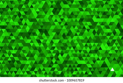 Light Green vector abstract mosaic template. Glitter abstract illustration with an elegant design. The completely new template can be used for your brand book.