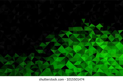 Light Green vector abstract mosaic template. Glitter abstract illustration with an elegant design. A new texture for your design.