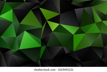 Light Green vector abstract mosaic background. Brand-new colored illustration in blurry style with gradient. Brand-new style for your business design.