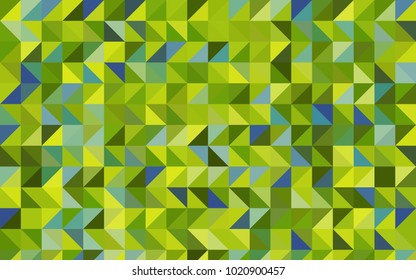 Light Green vector abstract mosaic background. Geometric illustration in Origami style with gradient.  A new texture for your design.