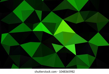 Light Green vector abstract mosaic pattern. An elegant bright illustration with gradient. Brand-new style for your business design.