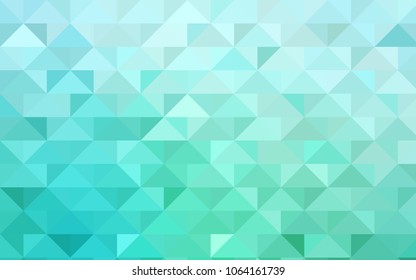 Light Green vector abstract mosaic pattern. Colorful abstract illustration with gradient. Brand-new design for your business.