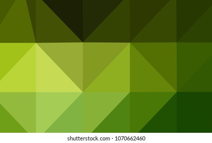 Light Green vector abstract mosaic background. Glitter abstract illustration with an elegant design. A completely new design for your business.