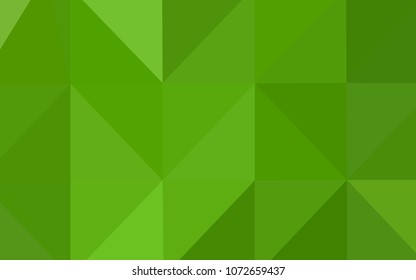 Light Green vector abstract mosaic pattern. Glitter abstract illustration with an elegant design. Brand-new style for your business design.