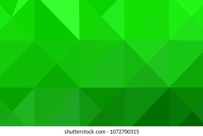 Light Green vector abstract mosaic background. Shining colored illustration in a new style. The polygonal design can be used for your web site.