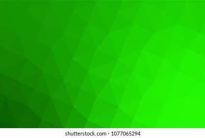 Light Green vector abstract mosaic pattern. Creative illustration in halftone style with gradient. The template for cell phone's backgrounds.