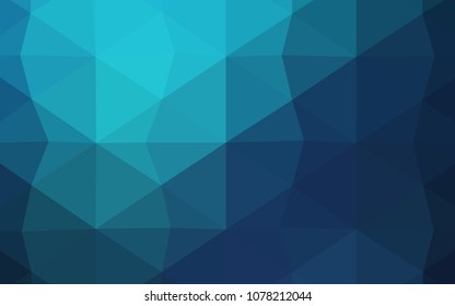 Light Green vector abstract mosaic backdrop. Glitter abstract illustration with an elegant design. The polygonal design can be used for your web site.