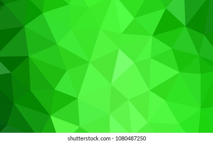 Light Green vector abstract mosaic pattern. Polygonal abstract illustration with gradient. New template for your brand book.
