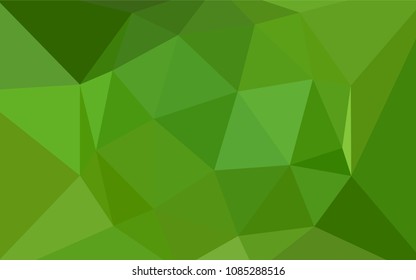 Light Green vector abstract mosaic background. Modern abstract illustration with triangles. A new texture for your web site.