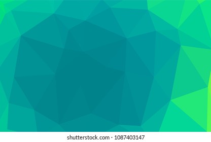 Light Green vector abstract mosaic background. Colorful abstract illustration with gradient. That pattern can be used as a part of a brand book.