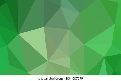 Light Green vector abstract mosaic background. A completely new color illustration in a polygonal style. Textured pattern for your backgrounds.