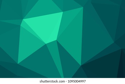 Light Green vector abstract mosaic pattern. A completely new color illustration in a  polygonal style. That pattern can be used as a part of a brand book.