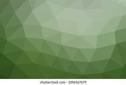 Light Green vector abstract mosaic template. Colorful illustration in abstract style with gradient. The completely new template can be used for your brand book.