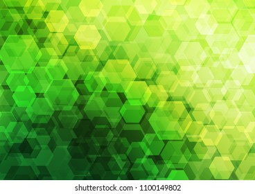 Light Green vector abstract mosaic template. Colorful abstract illustration with gradient. The completely new template can be used for your brand book.