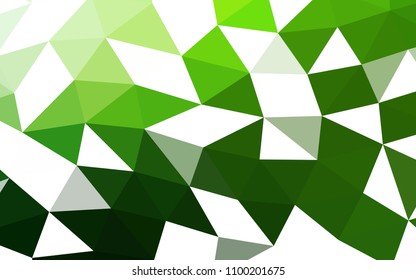 Light Green vector abstract mosaic abstract mosaic. A vague abstract illustration with gradient. The elegant pattern can be used as part of a brand book.