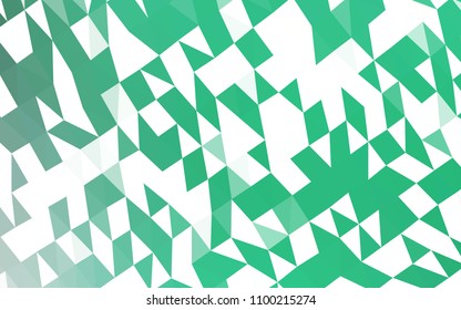 Light Green vector abstract mosaic template. Colorful abstract illustration with gradient. A completely new design for your business.