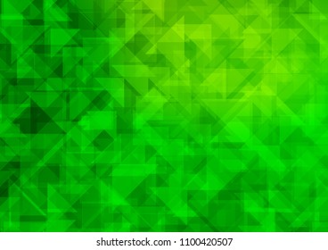 Light Green vector abstract mosaic abstract mosaic. Colorful abstract illustration with gradient. A new texture for your design.