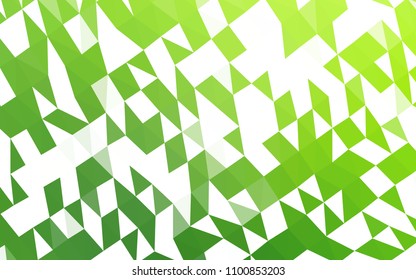Light Green vector abstract mosaic background. A completely new color illustration in a vague style. Brand new style for your business design.