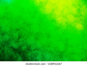 Light Green vector abstract mosaic pattern. A completely new color illustration in a vague style. A new texture for your design.