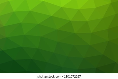 Light Green vector abstract mosaic abstract mosaic. Modern geometrical abstract illustration with gradient. A completely new template for your business design.