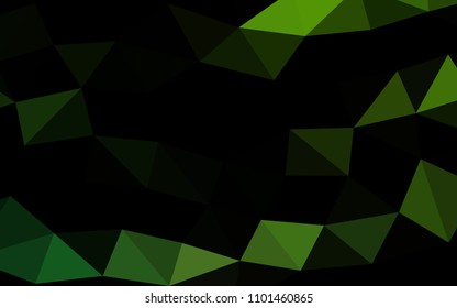 Light Green vector abstract mosaic abstract mosaic. Creative geometric illustration in Origami style with gradient. The polygonal design can be used for your web site.