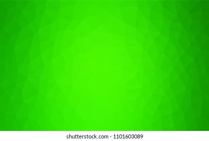 Light Green vector abstract mosaic background. Creative geometric illustration in Origami style with gradient. New template for your brand book.