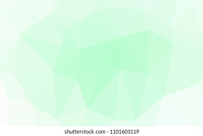 Light Green vector abstract mosaic pattern. Glitter abstract illustration with an elegant design. A completely new design for your business.