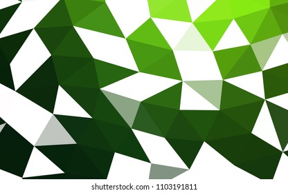 Light Green vector abstract mosaic abstract mosaic. Glitter abstract illustration with an elegant design. The elegant pattern can be used as part of a brand book.
