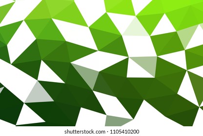 Light Green vector abstract mosaic abstract mosaic. A completely new color illustration in a vague style. A new texture for your design.