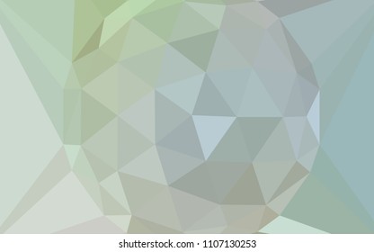 Light Green vector abstract mosaic background with a diamond. Shining colorful illustration with triangles. Triangular pattern for your design.