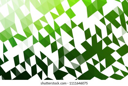 Light Green vector abstract mosaic background. Shining colored illustration in a Brand new style. A completely new design for your business.