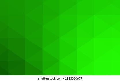 Light Green vector abstract mosaic pattern. A completely new color illustration in a  polygonal style. A new texture for your design.
