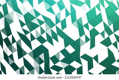 Light Green vector abstract mosaic pattern. Glitter abstract illustration with an elegant design. A completely new template for your business design.
