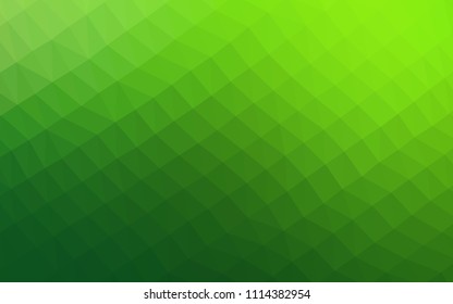 Light Green vector abstract mosaic background. Colorful abstract illustration with gradient. The template can be used as a background for cell phones.