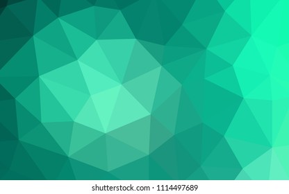 Light Green vector abstract mosaic background. Polygonal abstract illustration with gradient. Textured pattern for your backgrounds.
