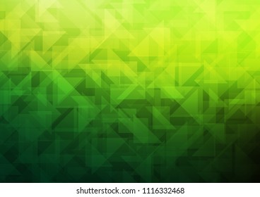 Light Green vector abstract mosaic pattern. A sample with polygonal shapes. A new texture for your design.