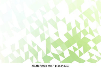 Light Green vector abstract mosaic pattern. Brand new colored illustration in blurry style with gradient. Brand new style for your business design.