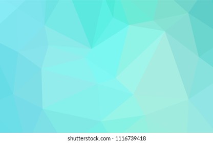 Light Green vector abstract mosaic background. Creative illustration in halftone style with gradient. The template for cell phone's backgrounds.