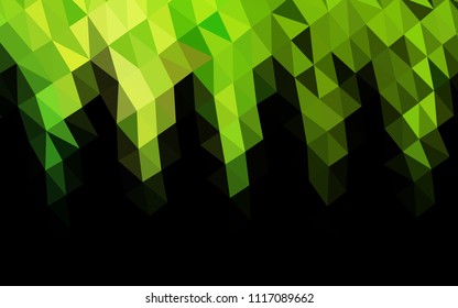 Light Green vector abstract mosaic backdrop. Modern geometrical abstract illustration with gradient. The textured pattern can be used for background.