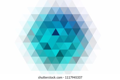 Light Green vector abstract mosaic template. A sample with polygonal shapes. A completely new template for your business design.