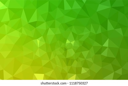Light Green vector abstract mosaic pattern. A sample with polygonal shapes. Textured pattern for your backgrounds.