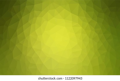 Light Green vector abstract mosaic pattern. Colorful abstract illustration with triangles. A new texture for your web site.