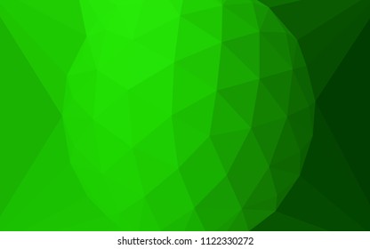 Light Green vector abstract mosaic background with a diamond. Colorful illustration in a polygonal style. A completely new design for your leaflet.