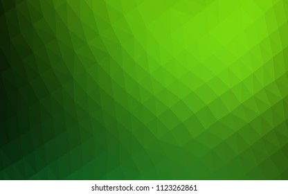 Light Green vector abstract mosaic background. A vague abstract illustration with gradient. A new texture for your design.